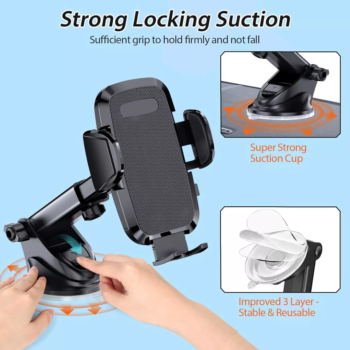 CabKit 3-in-1 Mobile Phone Holder